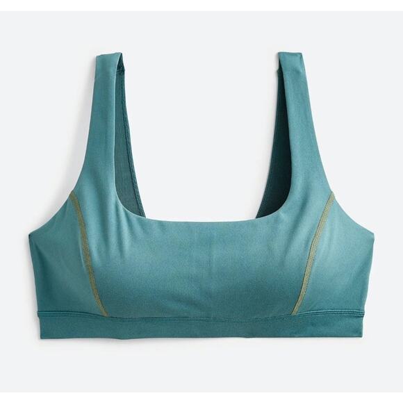 J.Crew | Green CloudStretch Scoop Neck Sports Bra | Size XL - Picture 1 of 8